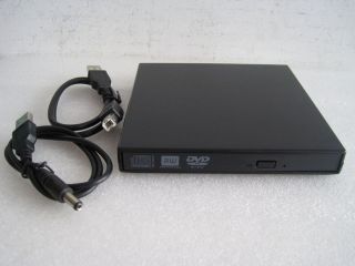   External Slim Portable DVD RW Optical Drive for Laptop PC Black