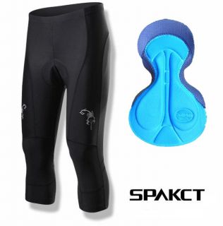 2012 SPAKCT Scorpio 3/4 Length Cycling Bike Pants Mens CoolMax Pad