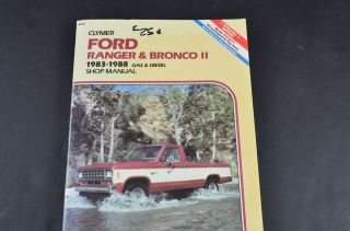 Clymer Ford Ranger & Bronco II Shop Manual 1983   1988 Gas & Diesel