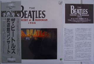 The BEATLES Concert at BUDOKAN 1966 Japan Laserdisc Edition Mint