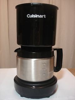 CUISINART 4 CUP COFFEE MAKER BLACK STAINLESS STEEL POT DCC 450 DCC450