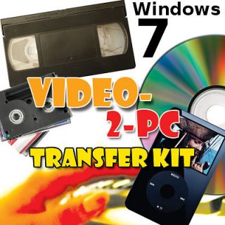 Copy VHS Video Tapes Cassette to PC / DVD on Windows 7 , Vista & XP