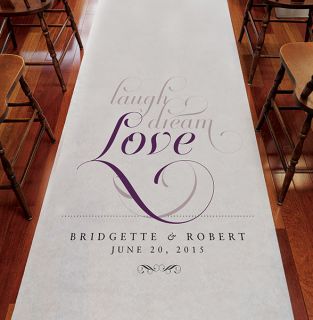 personalized aisle runner in Aisle Runners