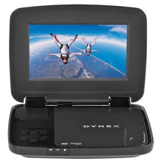 DYNEX PORTABLE DVD PLAYER 7 SCREEN DX P7DVDCA IN BOX WITH ALL 