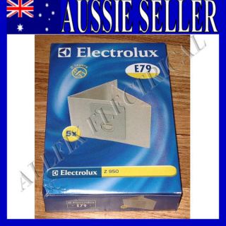 Genuine Electrolux Z950, Z951 Vacuum Cleaner Bags (Pkt 5)   Part # E79