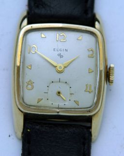 Mens 1953 Original and Untouched Elgin Sinclair Model Dress Watch 