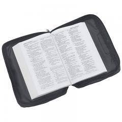 LEATHER BIBLE COVER By EMBASSY. Zippered inside for protection 