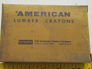 Dixon No. 421 White American Lumber Crayons Box of 12 1/2x4 1/2 inch