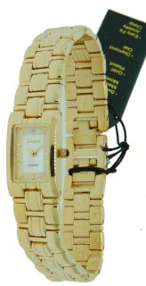 Elgin Gold Tone Diamond Watch in Gift Box EG083