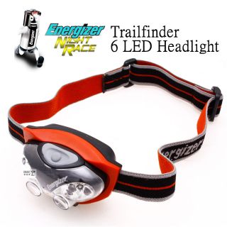 Energizer Trailfinder 6 LED Headlight flashlight headlamp + 3AAA 