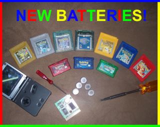 Gameboy GBC GBA Battery Repair Replacement Pokemon Emerald Crystal 