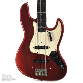 Fender Jazz Bass Candy Apple Red 1963 66 Vintage Electric J Bass Bass