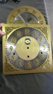 Howard Miller grandfather clock faceplate w/moon   nice