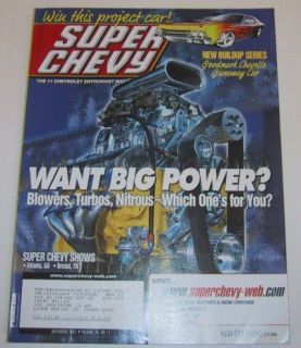 SUPER CHEVY 2001 NOV   FORCED INDUCTION, GEAR VENDORS*