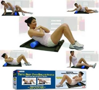 TOTAL BODY FOAM ROLLER SYSTEM EXERCISE MAT MASSAGE PAD ROLL YOUR WAY 