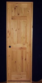 Knotty Pine Pre Hung Interior Door   32 x 80