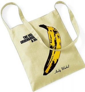THE VELVET UNDERGROUND Andy Warhol Cotton Tote Bag Shopping Sling 