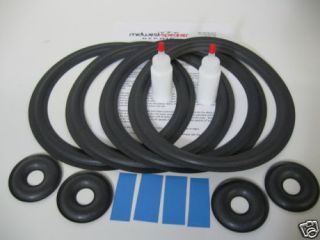 KEF 107 107/2 Woofer Refoam Speaker Kit w/ Foam Caps
