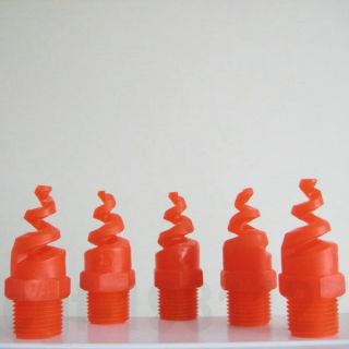 5pcs Plastic PP Spiral Cone Spray Nozzle 1/2 BSPT ,Dust removal, Fire 