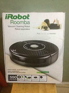iRobot ROOMBA 550 Pet Series Black Vacuum Robotic Cleaner
