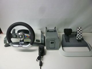 Microsoft XBOX 360 Wireless Steering Wheel with Pedals