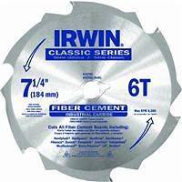 Irwin 7 1/4 6T Fibercut Fiber Cement Siding Blade 15702ZR 5pk