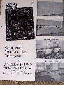 Vtg Jamestown Metal Products Catalog Hospit​al Furniture