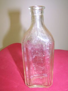 Antique KNOXALL CLEAR GLASS 3IV MEDICINE BOTTLE with MEASURES! Look!
