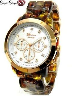   Sell Acrylic Band Gold Celebrity Fashion Animal Style Oversized Watch
