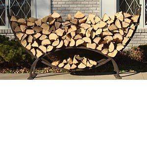 Crescent Firewood Rack W/ Cover