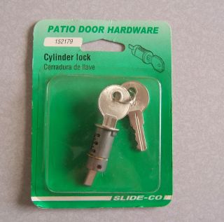 SLIDE CO PRIME LINE PATIO DOOR HARDWARE #152179 CYLINDER LOCK