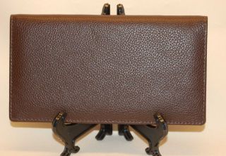 Mohawk Extremely Fine Dark Brown NDM Leather Checkbook Cover
