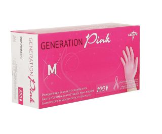 Medline Generation Pink 3G Vinyl Exam Gloves Glove   Powder Free 