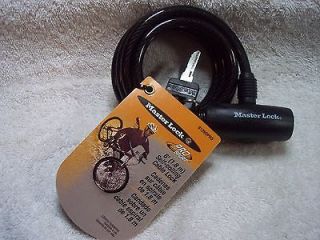 MASTER LOCK 6 ft. SELF COILING KEYED BIKE CABLE LOCK