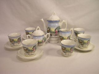Germany Childs Tea Set ~ Angel with Shining Star ~ Merry Christmas 