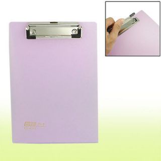 A5 Paper Menu Plastic Clear Pink Clipboard w Hang Hook