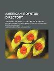 American, Boynton Directory NEW by John Farnham Boynton