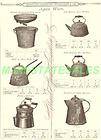 1884 Antique Agate Ware Coffee Tea pot Kettle AD