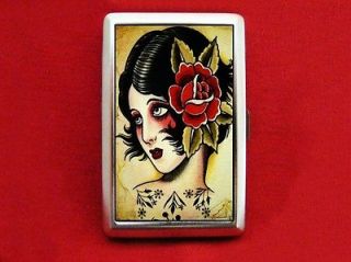 GYPSY TATTOO PIN UP ROSE VINTAGE CIGARETTE ID IPOD CASE