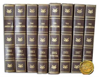 The Americana Annual Encyclopedia of Events Set 1960 1968