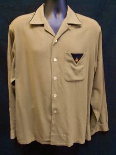 Cool Vintage 1950s Two Tone Wool Rockabilly Shirt VLV L/48