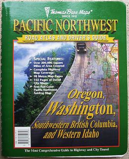 PACIFIC NORTHWEST ROAD ATLAS AND DRIVERS GUIDE   1998