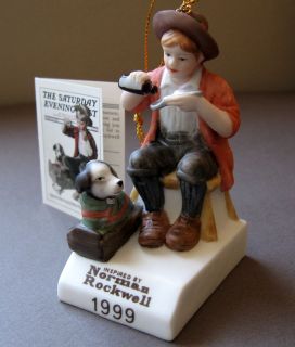 Norman Rockwell Figurine Christmas Ornament from 1999 Bedside Manner 