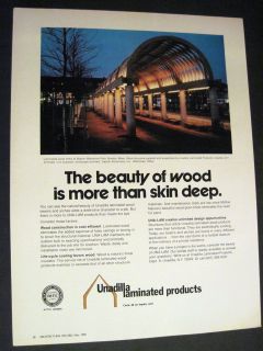 Image of wood trellis at Boston Waterfront Park MA 1980 Unadilla Print 