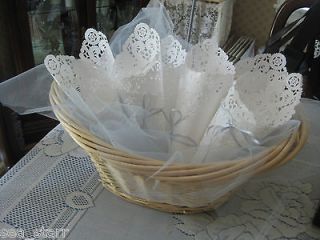 10 INCH SQUARE WHITE PAPER LACE DOILIES CRAFT ★USA★ lacy doily 25 
