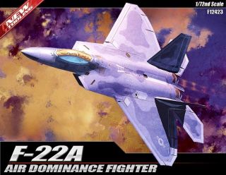 72 F 22A AIR DOMINANCE FIGHTER / ACADEMY MODEL KIT / #12423