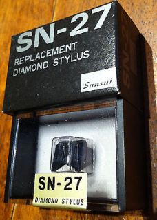 SANSUI SN 27 Brand New Original Diamond Stylus/Needle
