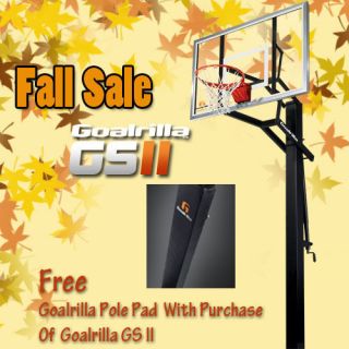 Goalrilla GS54 Basketball System Bonus Bundle with Free Pole Pad