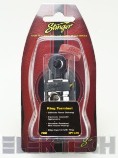 STINGER SPT520 RING TERMINAL 1/0GA GAUGE 5/16 CHROME