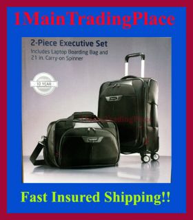NEW Samsonite 2pc Executive Luggage Laptop Bag & 21 Carry On Spinner 
